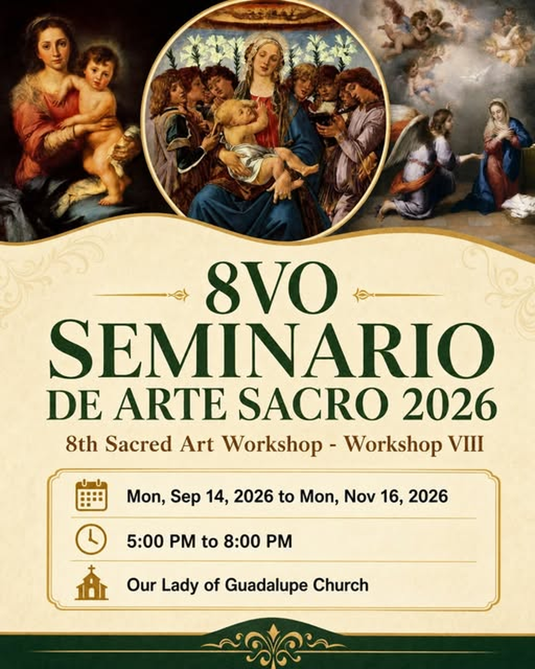 8vo Seminario de Arte Sacro 2026 / 8th Sacred Art Workshop